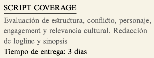 Image of Script coverage