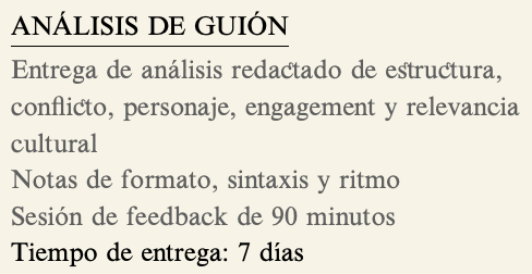 Image of Análisis de guión