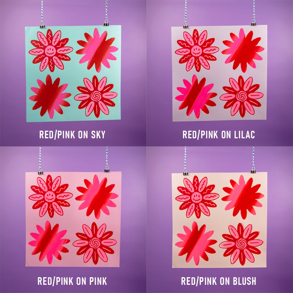 Red/Pink Flower Prints