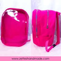 Image 3 of Handmade Pink Ita-backpack