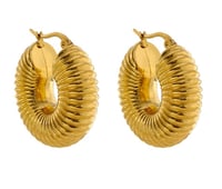 Image 1 of Rigid Hoop Earrings 