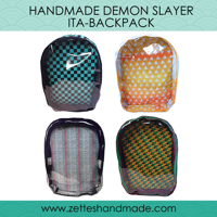 Image 1 of Handmade Demon Slayer Itabackpacks