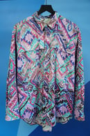 Image 1 of (XL) Vintage 90s Pastel Western Button Up