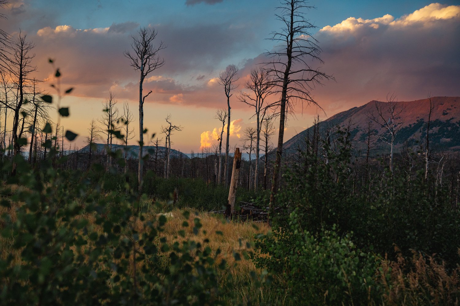 Sunset at LaVeta Pass, Colorado