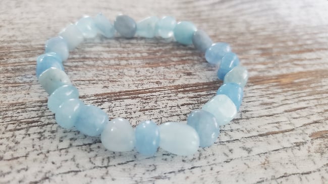Aquamarine Chunky Bracelet