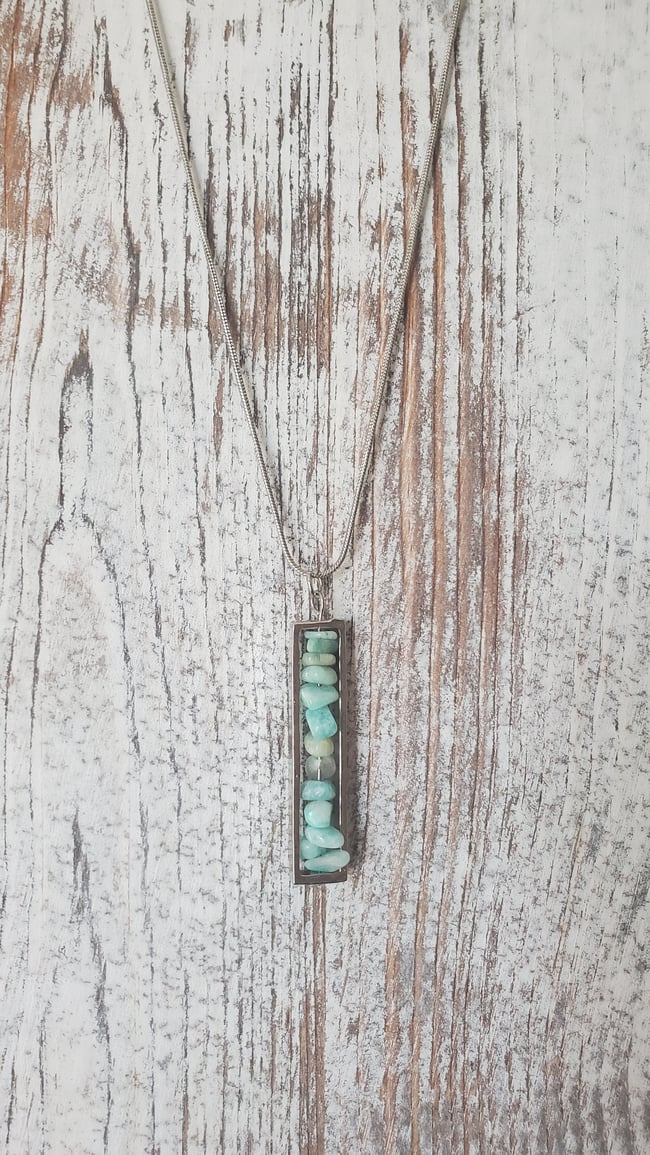 Amazonite Pendant Necklace