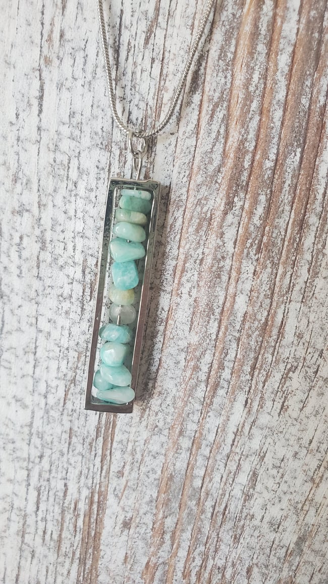 Amazonite Pendant Necklace
