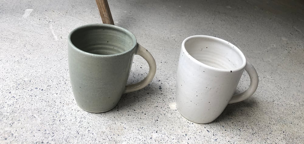 Image of  Speckled Mugs Blue Grey  -New  