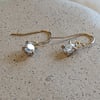 Salt & Pepper Diamond Drop Earrings 