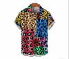 SNAZZY VIP LEOPARD PRINT COLORED PARTY SHIRT