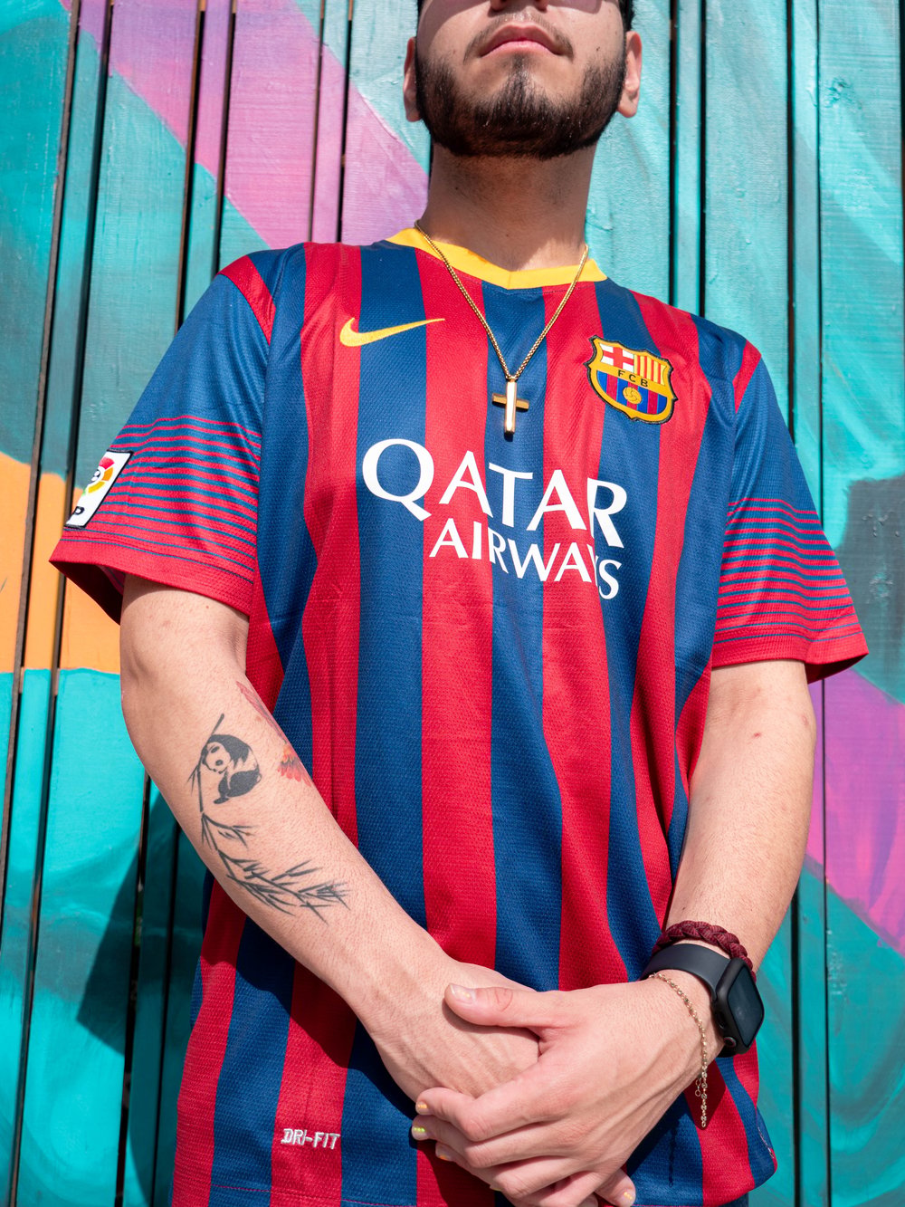 MESSI #10 RETRO 2013/2014 FC BARCELONA HOME JERSEY