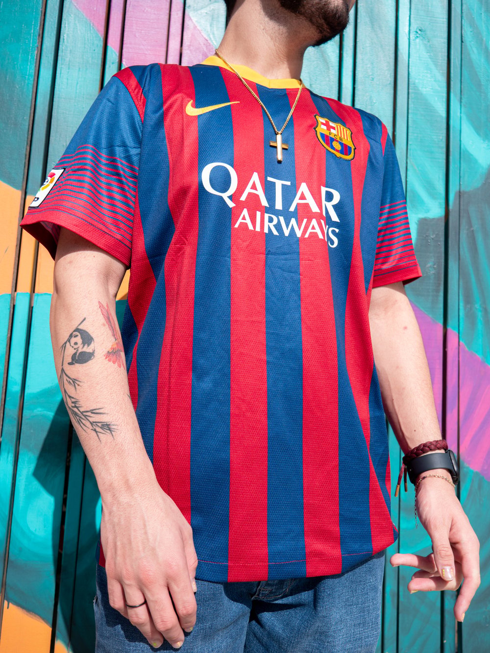 MESSI #10 RETRO 2013/2014 FC BARCELONA HOME JERSEY