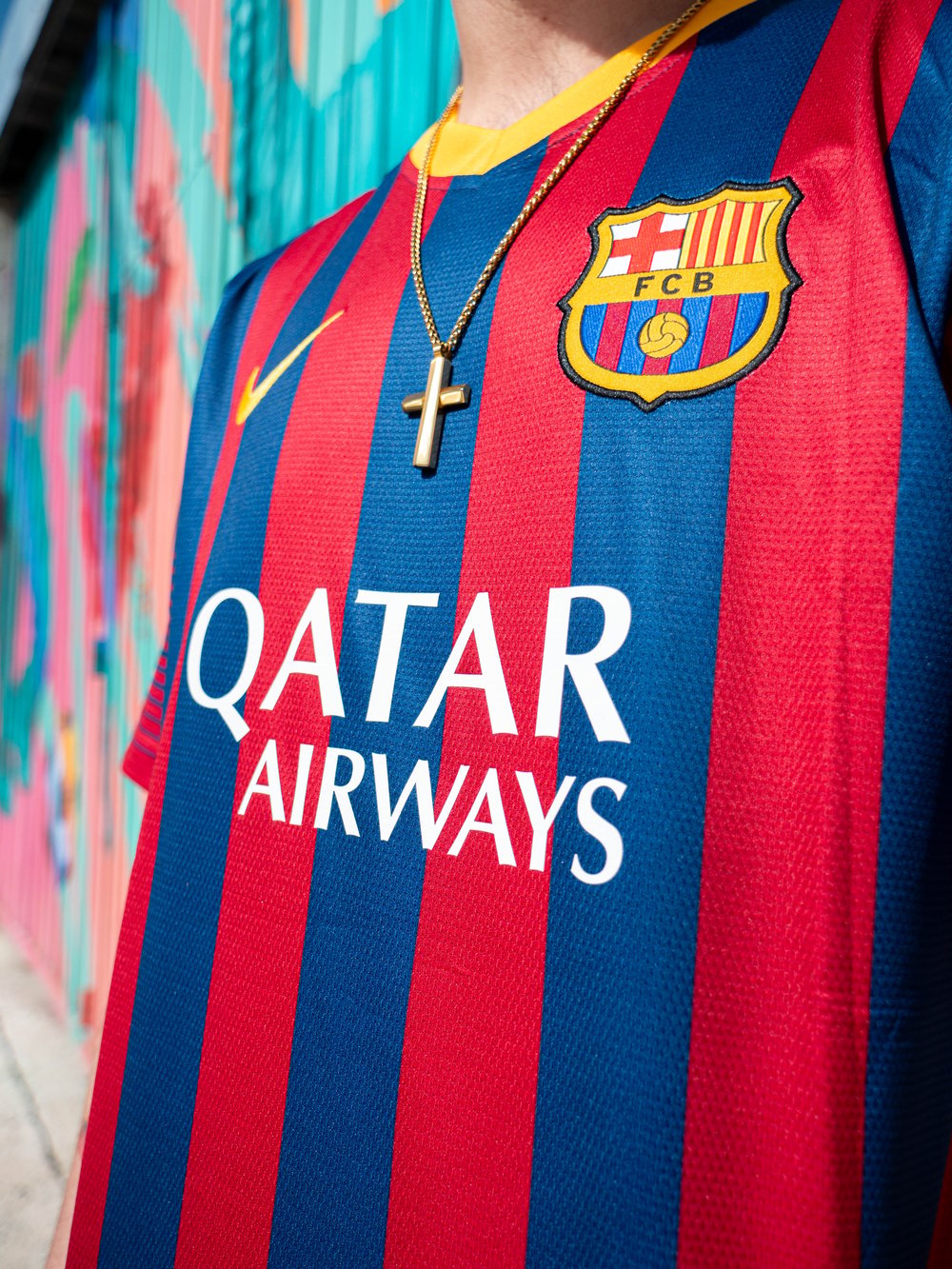 MESSI #10 RETRO 2013/2014 FC BARCELONA HOME JERSEY
