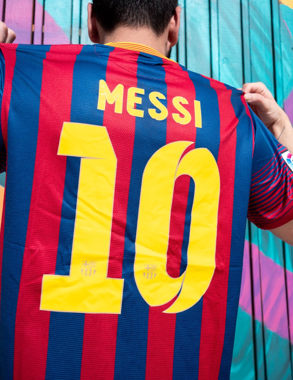 MESSI #10 RETRO 2013/2014 FC BARCELONA HOME JERSEY