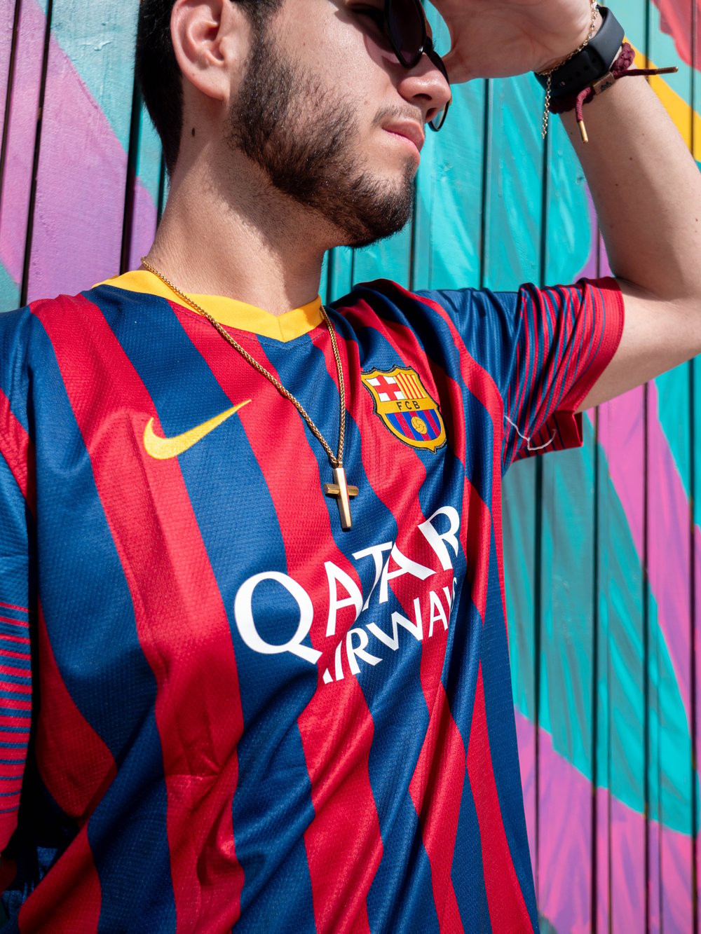 MESSI #10 RETRO 2013/2014 FC BARCELONA HOME JERSEY