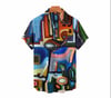 ABSTRACT PATTERN PRINT PARTY SHIRT STYLE #4