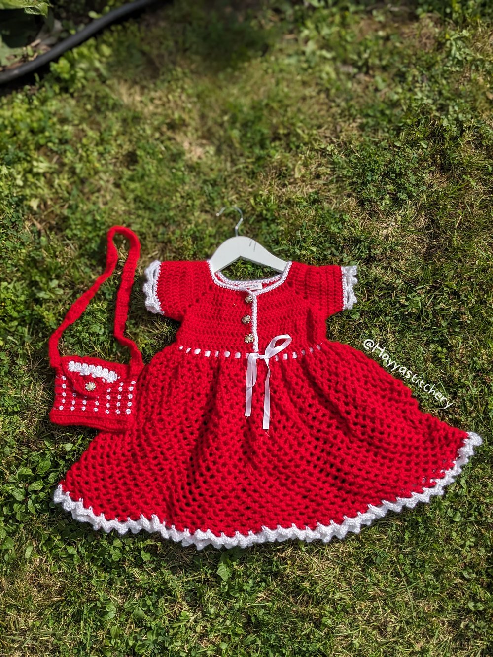 Image of 3-4T Red Dress and Purse