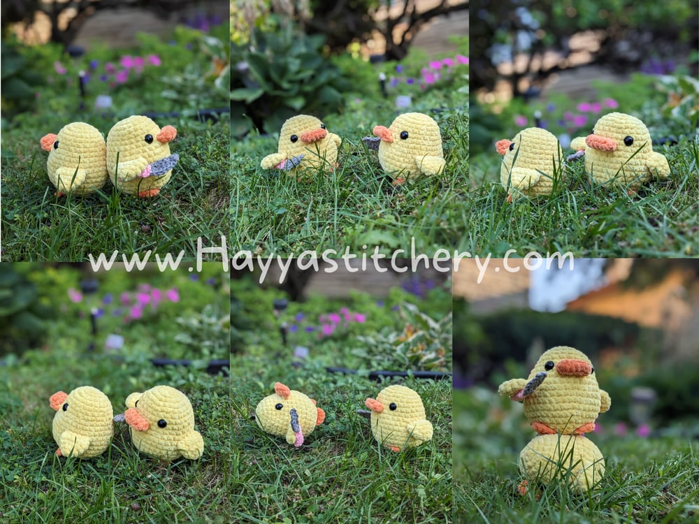 Duck With Knife Plushie Hayya s Stitchery duck-with-knife-plushie-hayya-s-stitchery