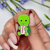 Image 1 of Adorable Cute Turtle Pin | Wearable Charm for Animal Lovers and Nature Enthusiasts