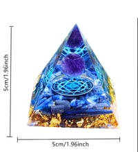 Image 2 of Octahedron Encased within a Crystal Pyramid