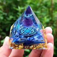 Image 1 of Octahedron Encased within a Crystal Pyramid