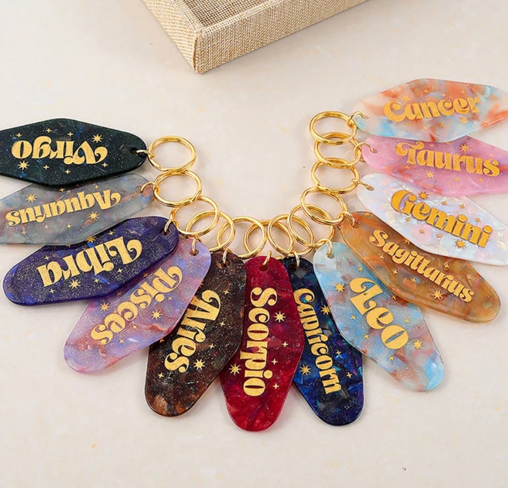 Image of Star sign keychain 