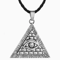 Image 1 of Egyptian All-Seeing Eye Pendant Silver