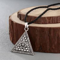 Image 2 of Egyptian All-Seeing Eye Pendant Silver