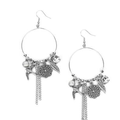 Image of Tweet Dreams Earrings- Silver 