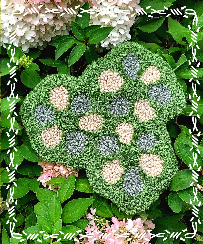 Image of Green Flower Rug