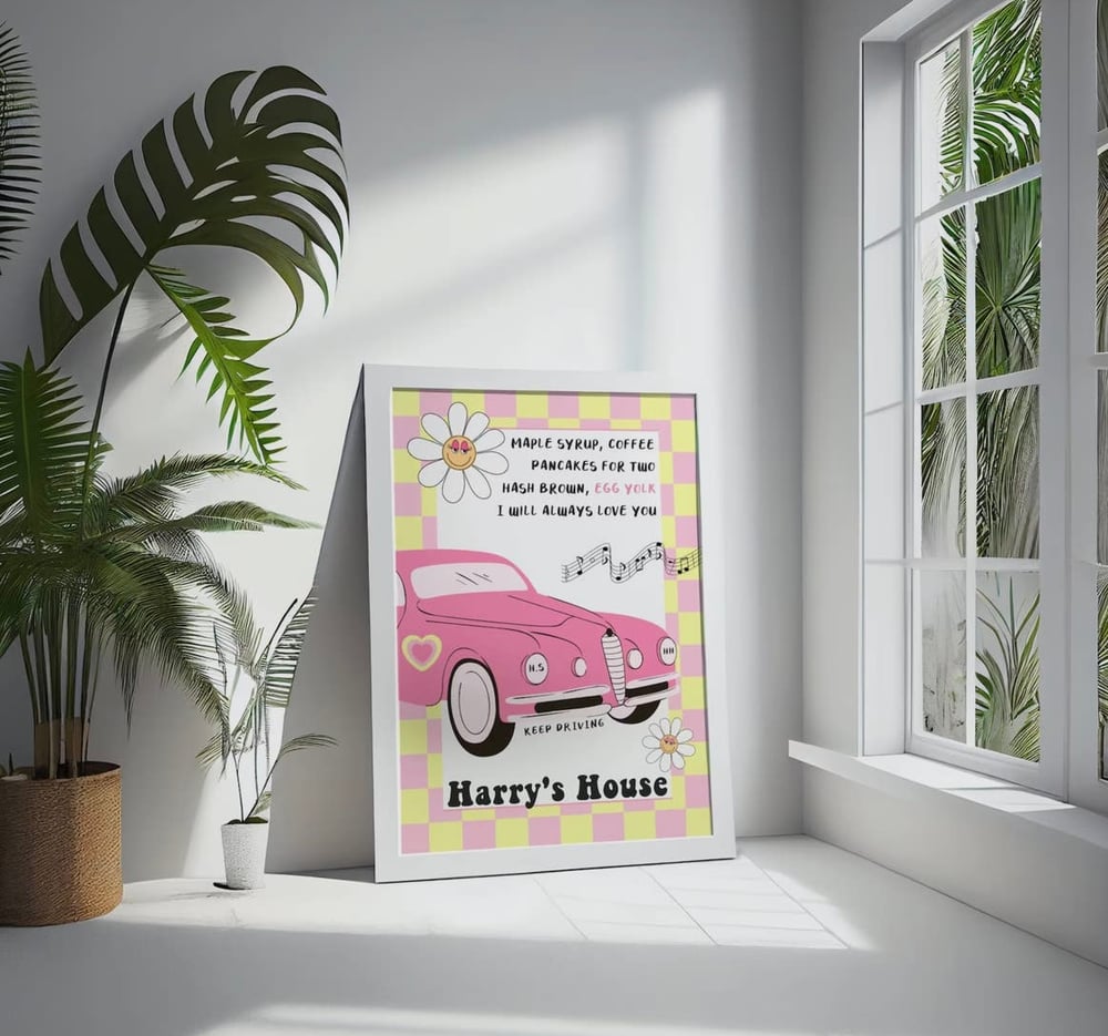 Image of Harry styles keep driving print 