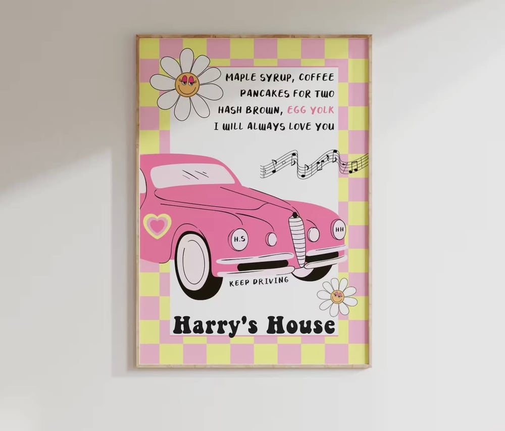 Image of Harry styles keep driving print 