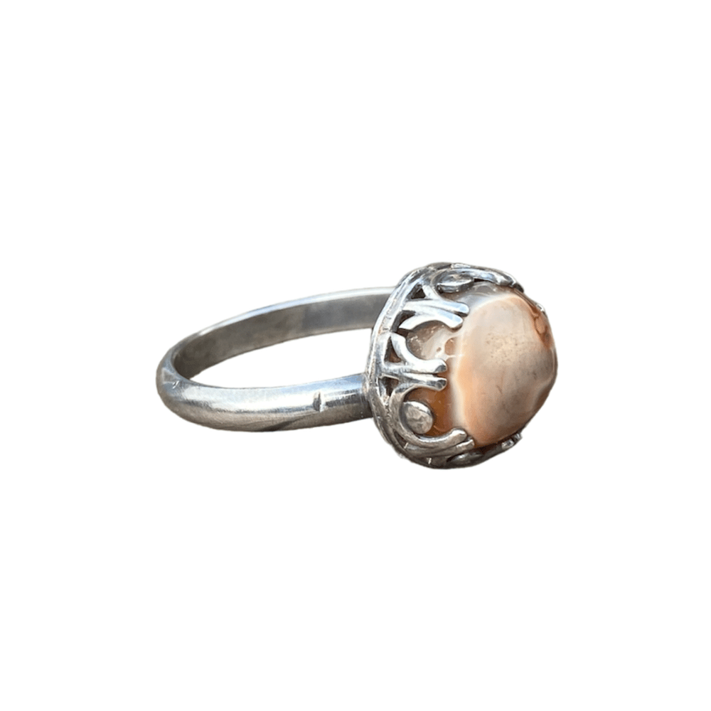 Orange Agate Ring