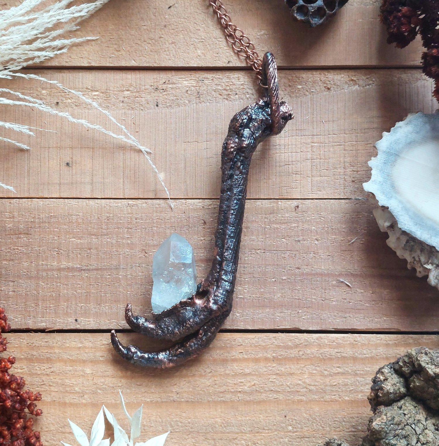 Image of Quartz Claw Necklace 