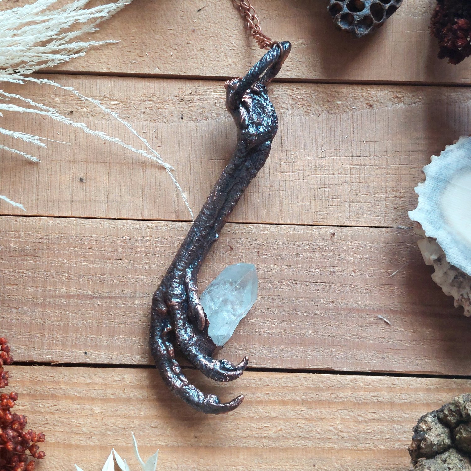 Image of Quartz Claw Necklace 