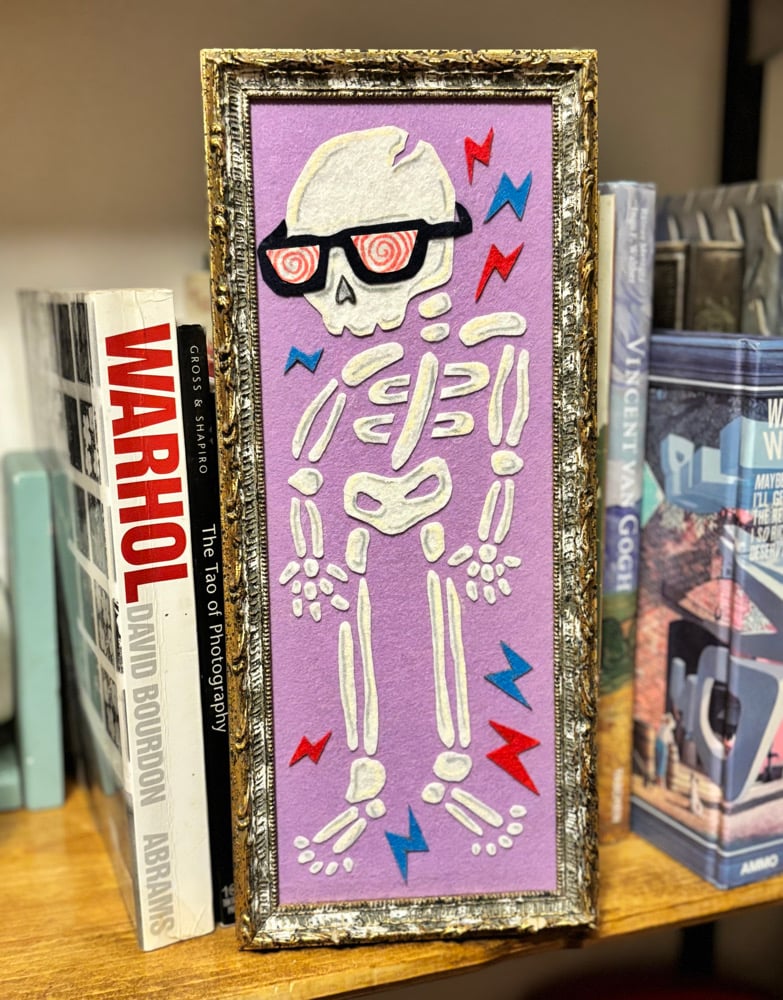 Image of “X-Ray Kid” Felt Art Piece