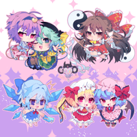 Touhou Project Keychains 3"