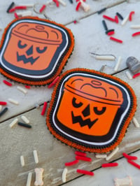 Image 2 of Pumpkin bucket earrings 