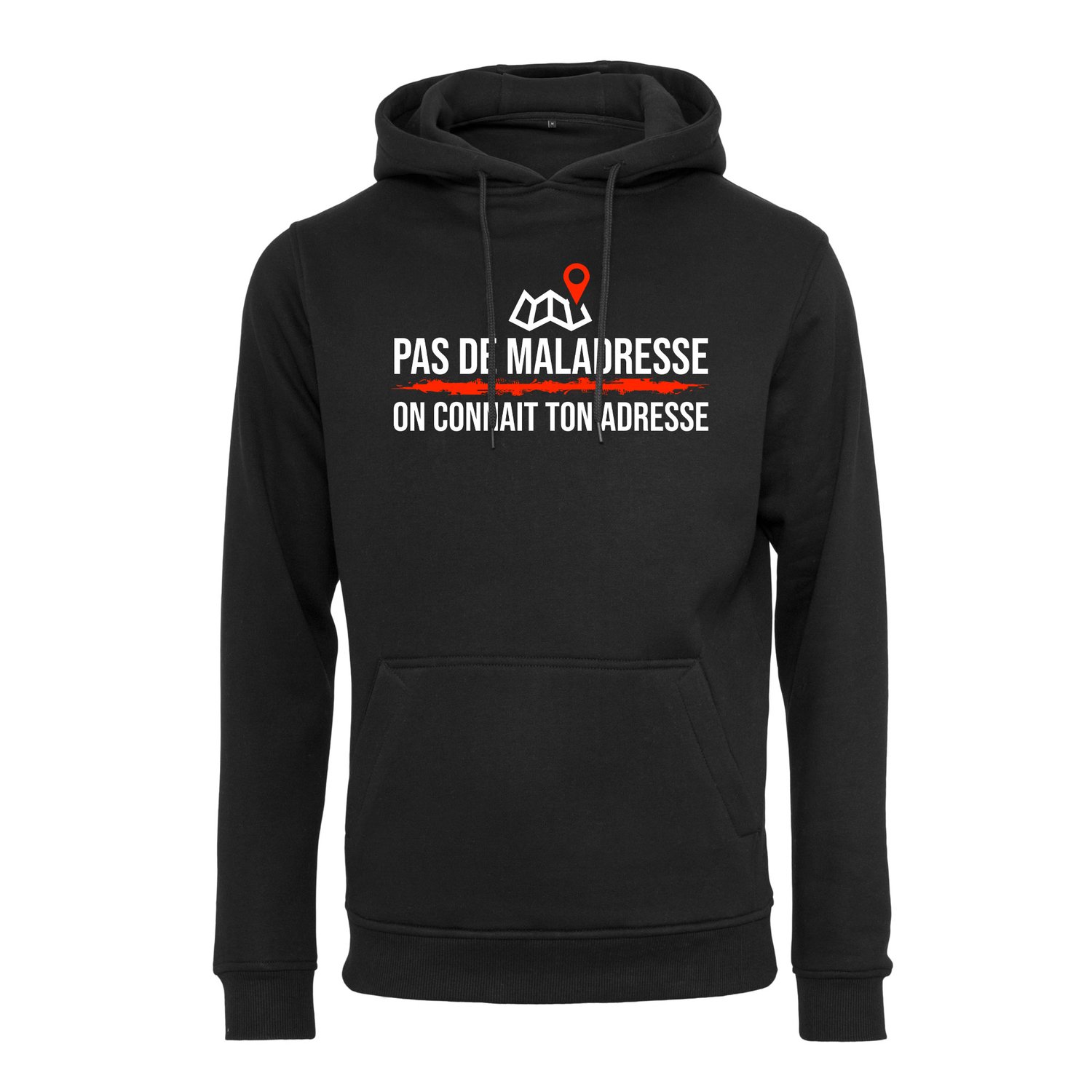 Image of SWEAT-SHIRT CAPUCHE UNISEX - PAS DE MALADRESSE