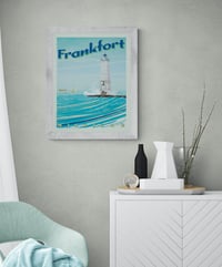 Image 2 of Frankfort Michigan Vintage Style Travel Poster Art | Print No 119