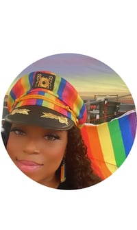 Image 1 of Rainbow Captain Hat 