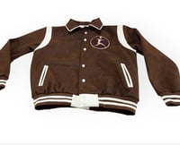 Image 1 of BROWN SUEDE BOMBER JACKET PREORDER ONLY