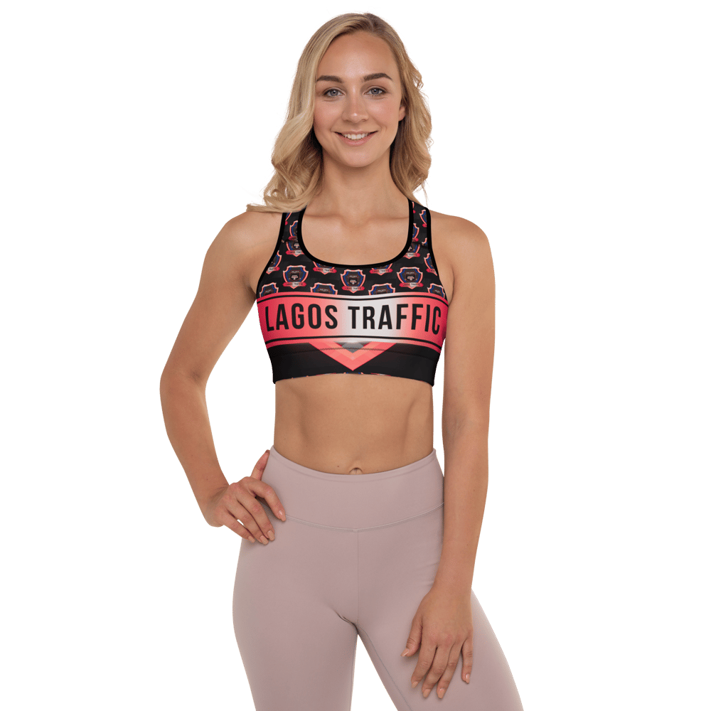 LAGOS TRAFFIC COUTURE PADDED SPORTS BRA (LTC CREST)