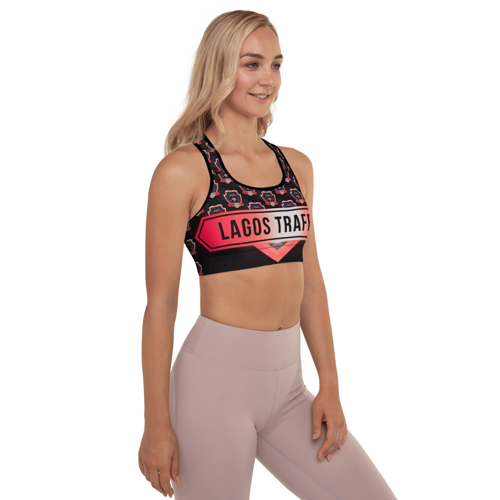 LAGOS TRAFFIC COUTURE PADDED SPORTS BRA (LTC CREST)