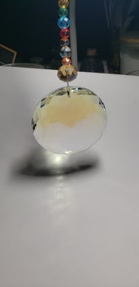 Image 2 of Handmade Beaded 75mm  Round Crystal Suncatcher