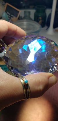 Image 4 of Handmade Beaded 75mm  Round Crystal Suncatcher
