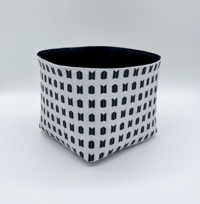 Image 3 of BTS /ARMY Logos (Grey) Fabric Basket - Small