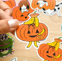 Pumpkin Dogs Sticker Set