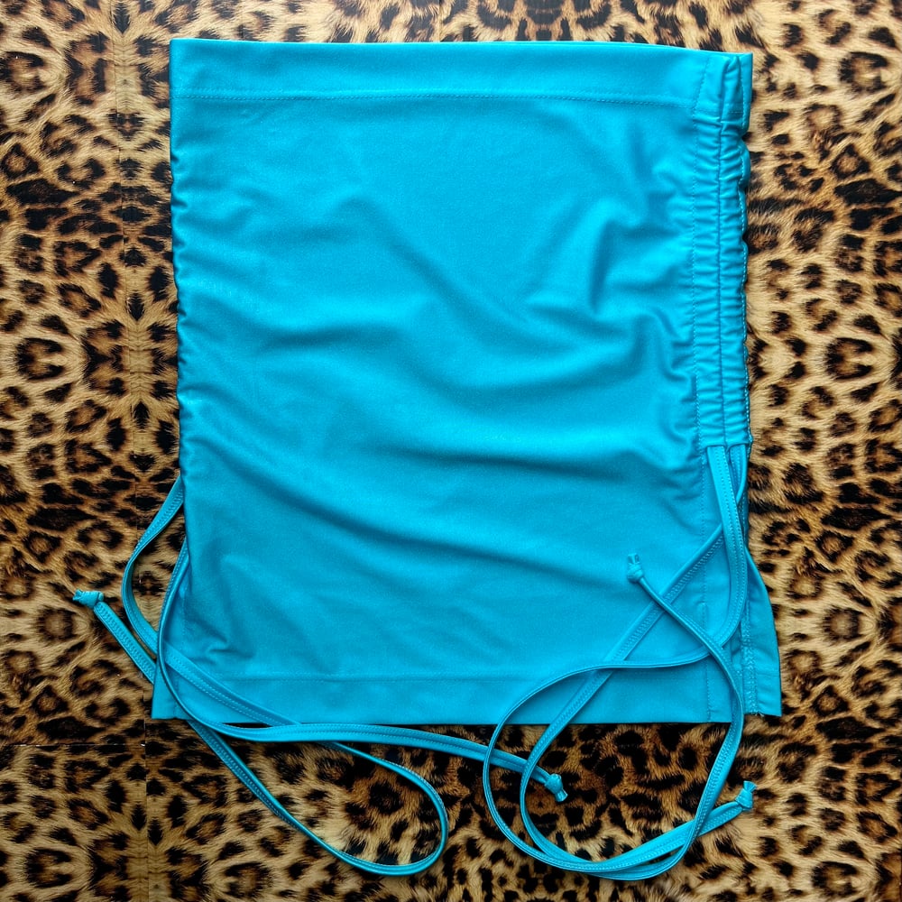 *:･Ruched Crop ☆ Ocean ੈ✩‧₊˚