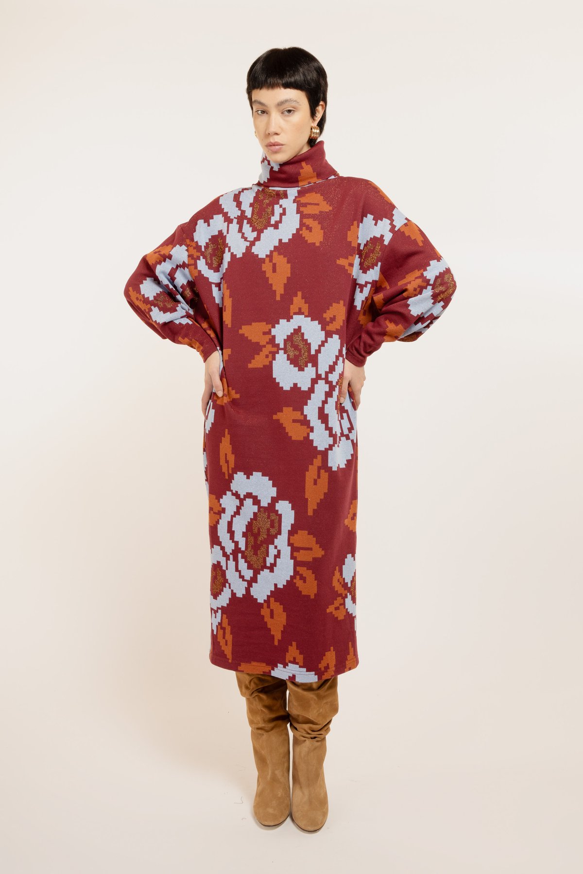 Image of ABITO AVIGNON MAXI ROSA VINO